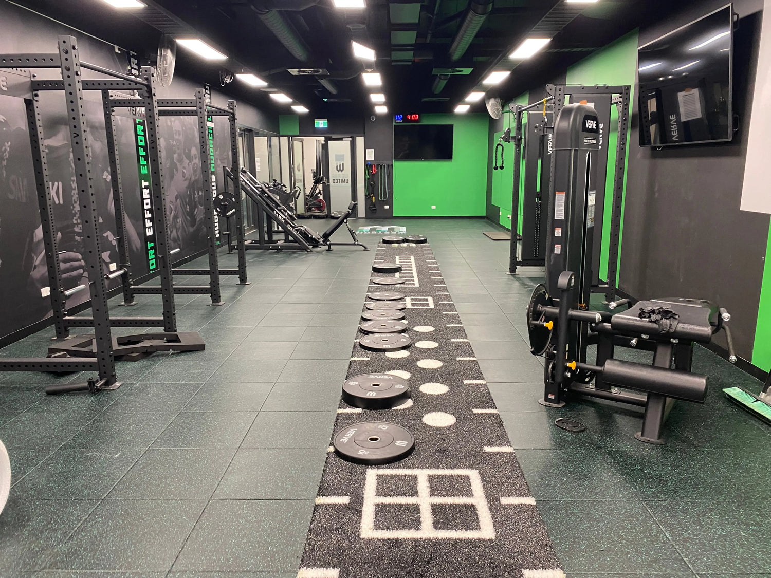 Custom Fuji Turf and 60mm Extreme Impact Gym Tiles at Western United Football Club Gym
