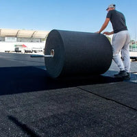A1 AeroRoll Rubber Shock Pad being installed on a Football Pitch