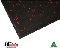 A1 Rubber Red Speckle 15mm Gym Tile