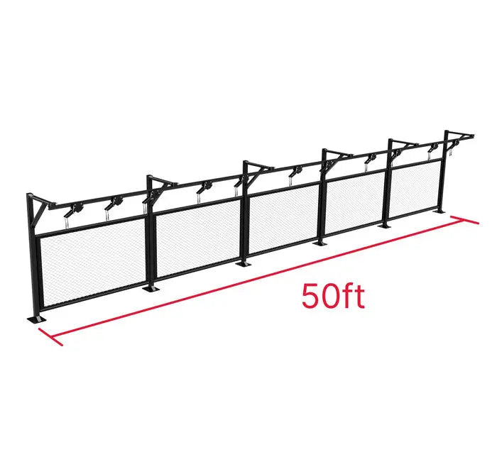 Fuji 15 meter Trolley Bag Rack with Cage Panels