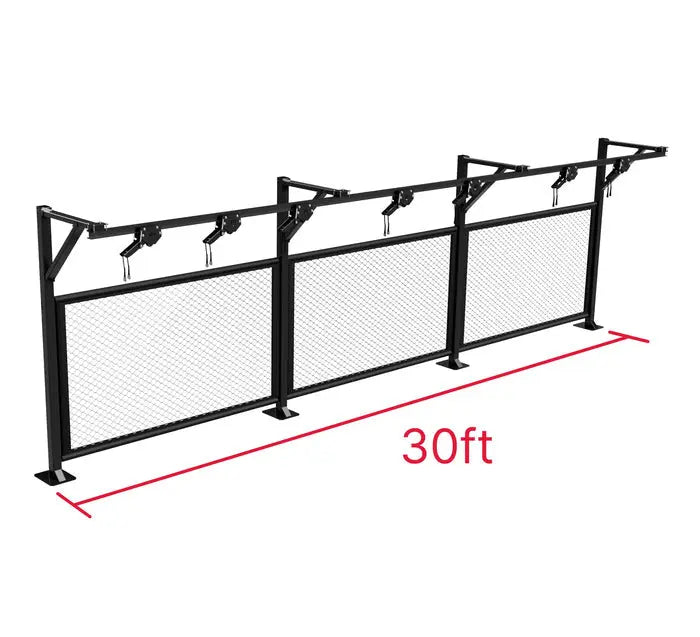 Fuji 9 meter Trolley Bag Rack with Cage Panels