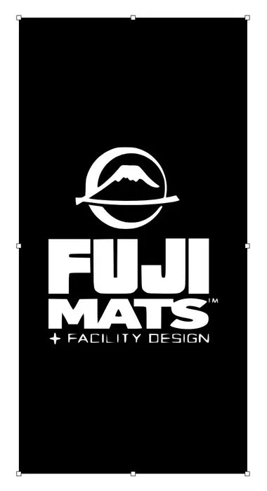 Fuji Black MMA Mat with Fuji Mats logo