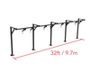 Fuji Floor Mount Heavy Bag Rack 9.7 meters