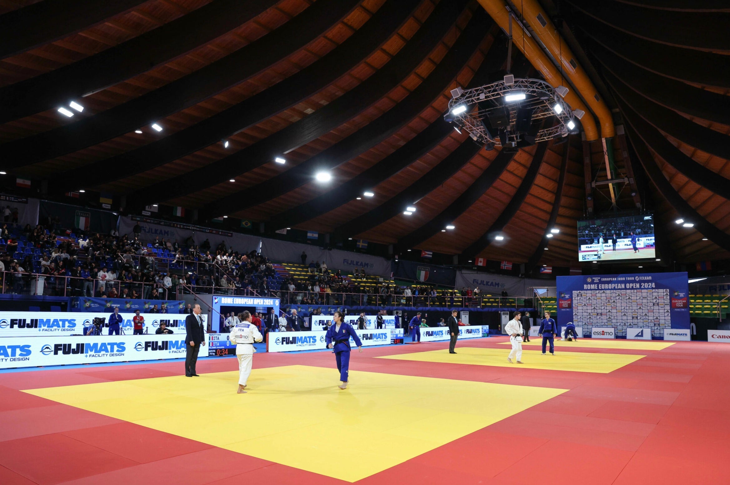 Fuji Tatami Mats for Judo Tournaments