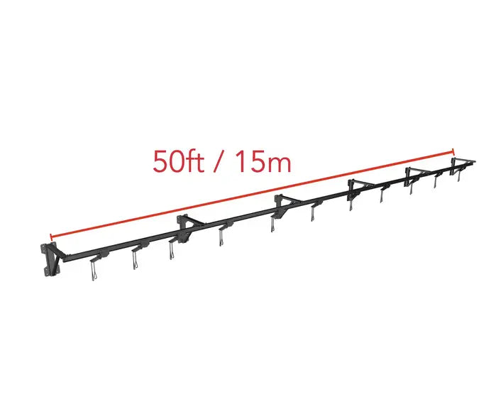 Fuji Wall Mount Trolley Rack System 15 meter section