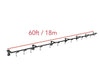Fuji Wall Mount Trolley Rack System 18 meter section