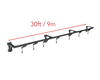 Fuji Wall Mount Trolley Rack System 9 meter section